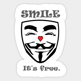 Smile. It's free. Sticker